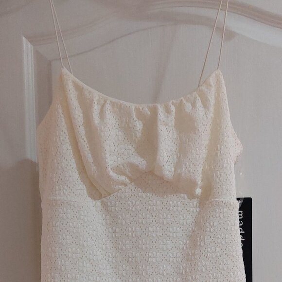 Madden Girl Junior White & Red Lace Bustier Tank Top Set Sz XL - Picture 4 of 7